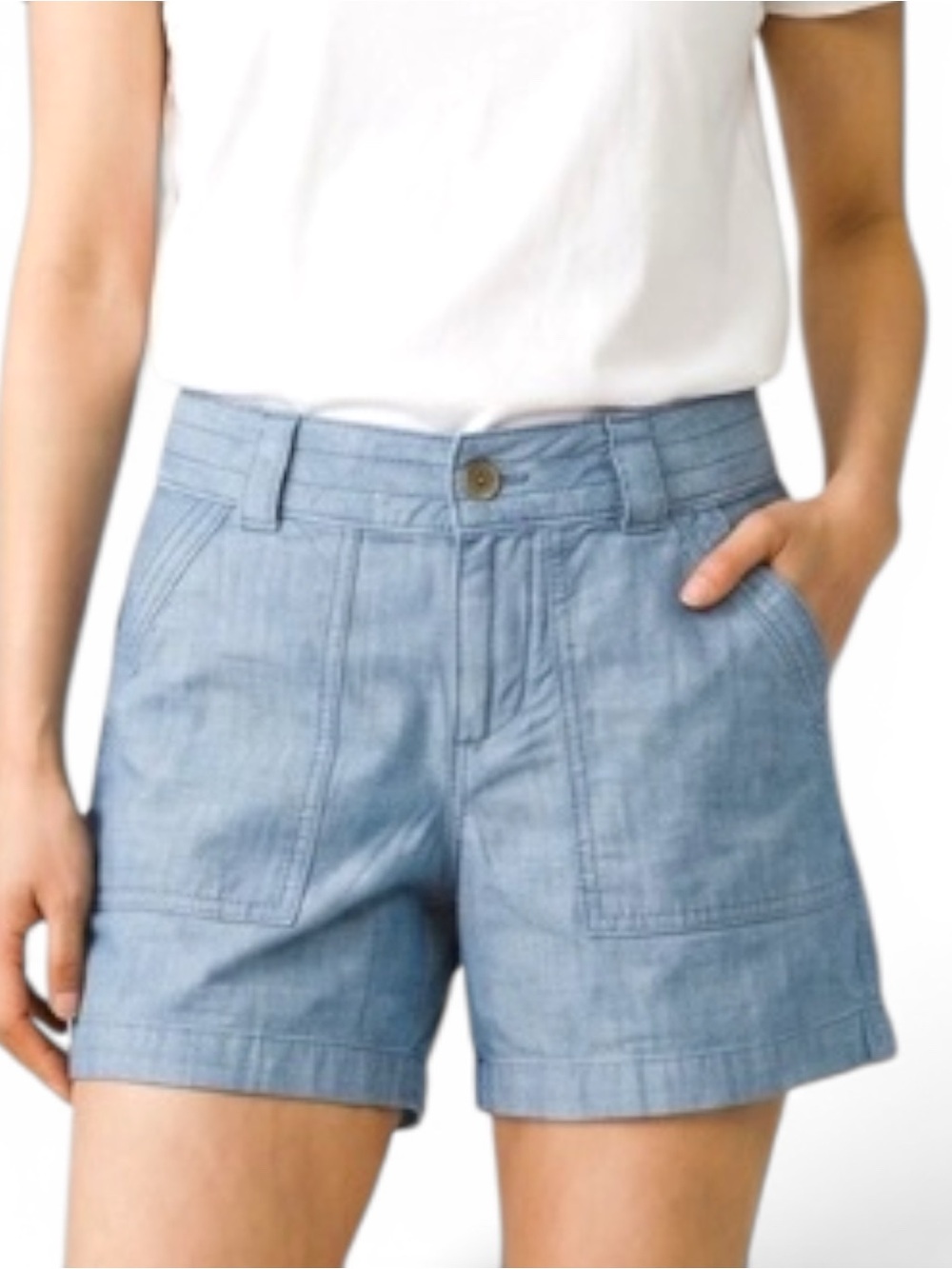 BANANA REPUBLIC Chambray Cotton Shorts size 4